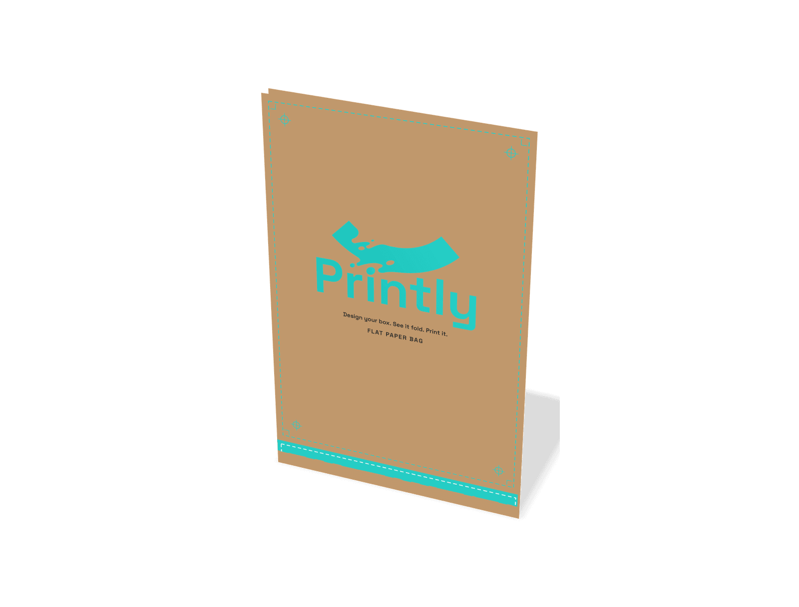 Flat paper bag, 150 x 230 mm, 3B katlanmış hâli