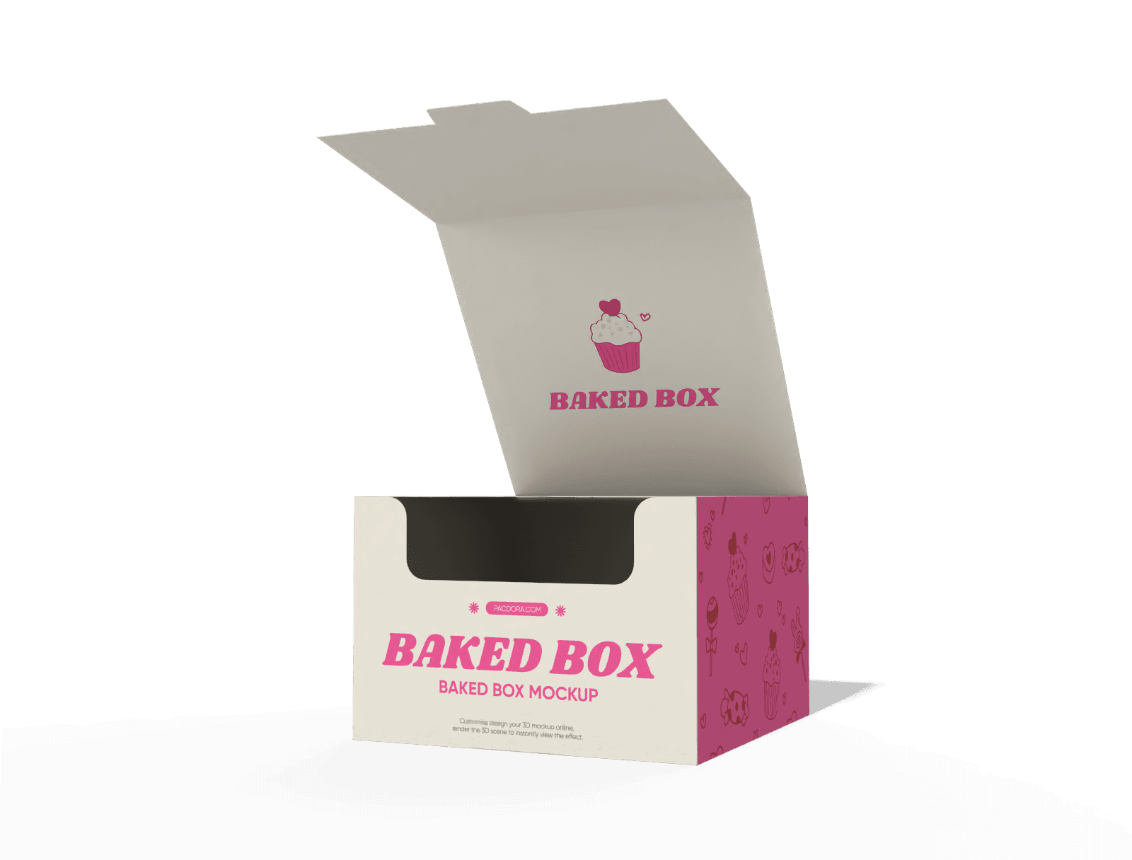 Baked box مطوية بالأبعاد الثلاثية