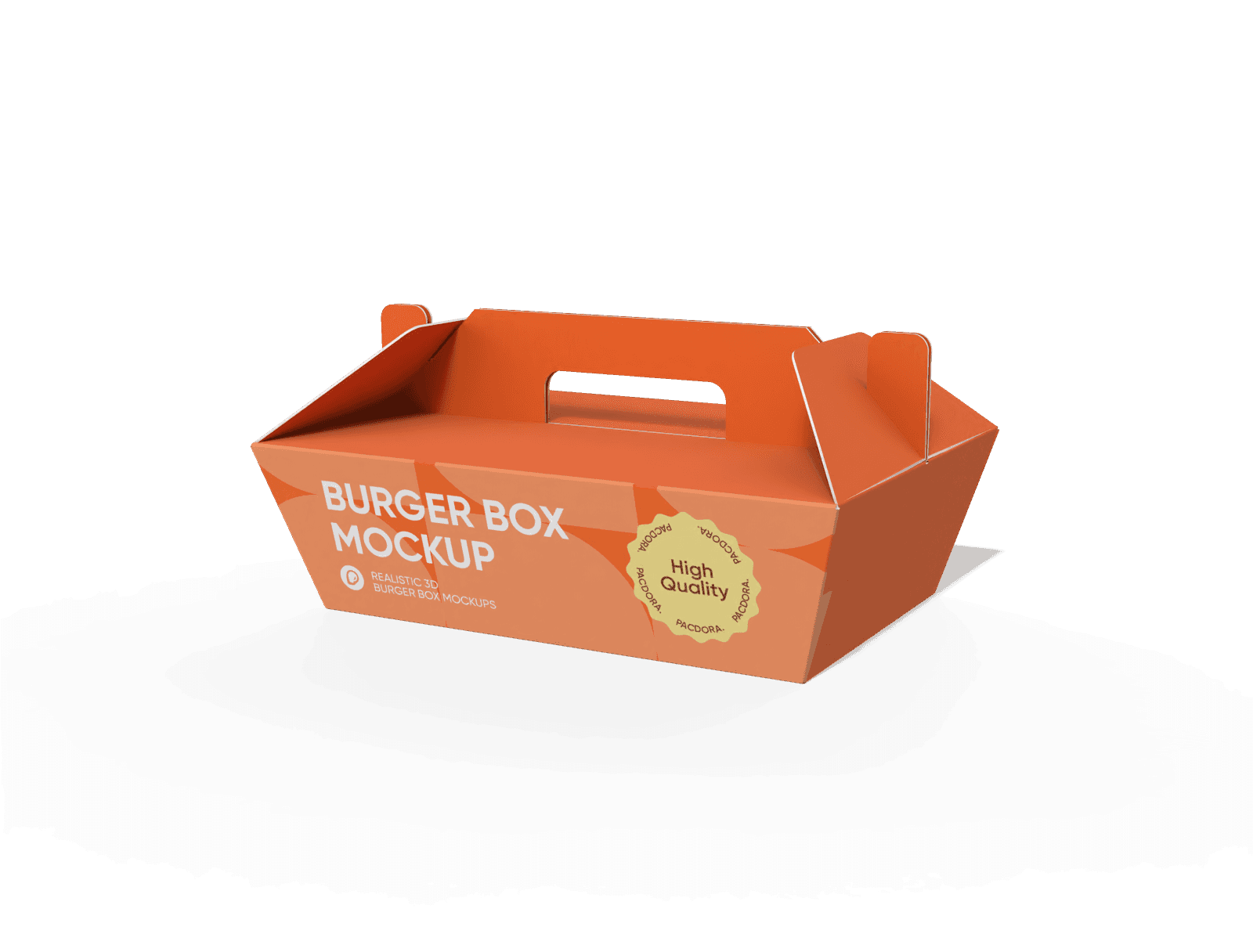 Burger box مطوية بالأبعاد الثلاثية