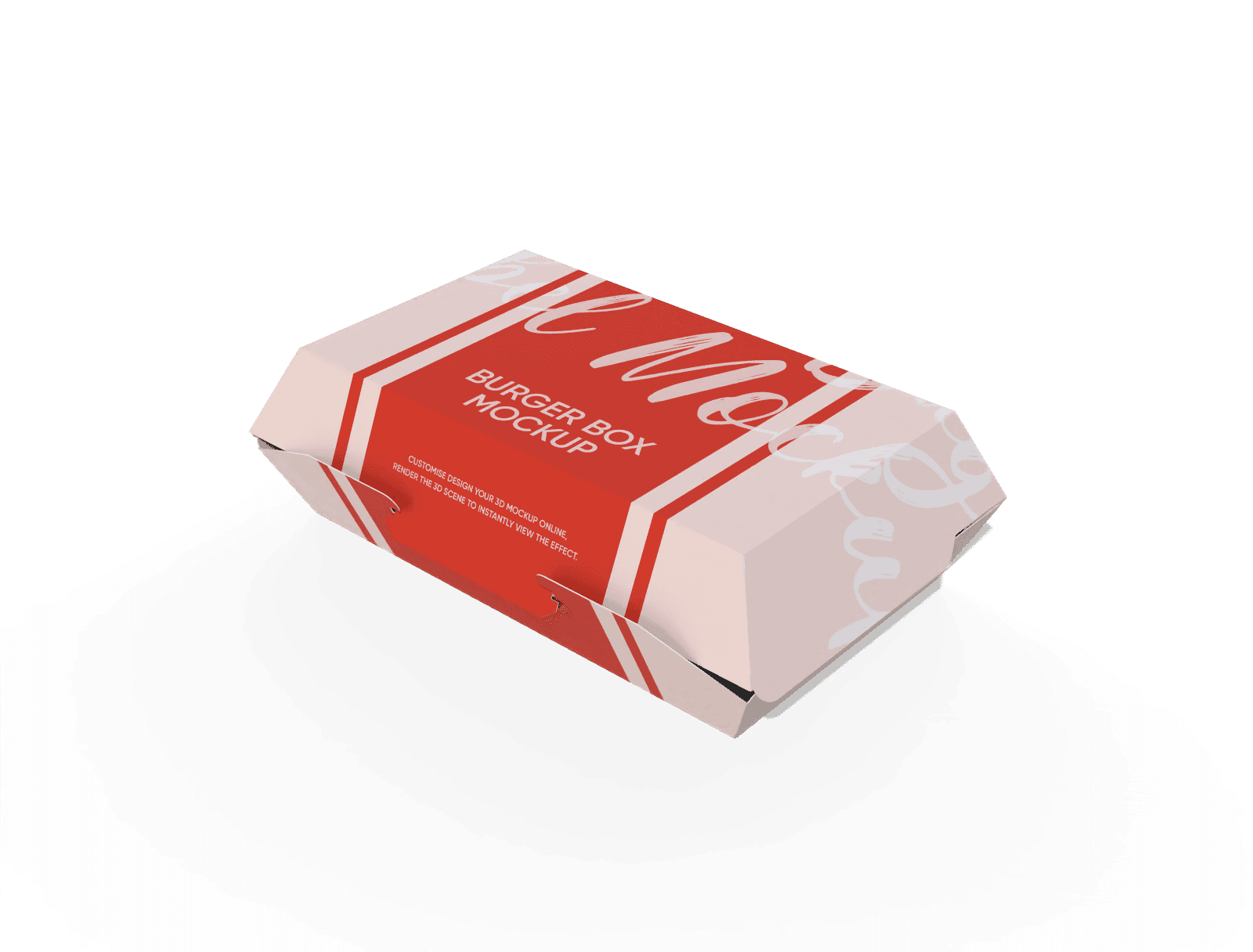 Burger box, 3B katlanmış hâli