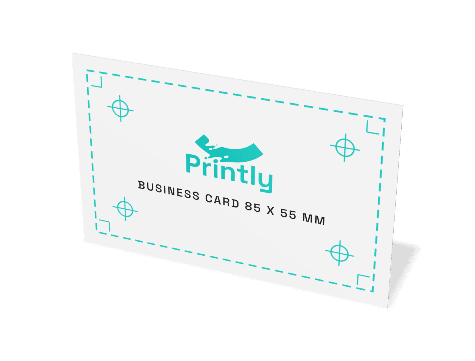 Business card 85 x 55 mm مطوية بالأبعاد الثلاثية