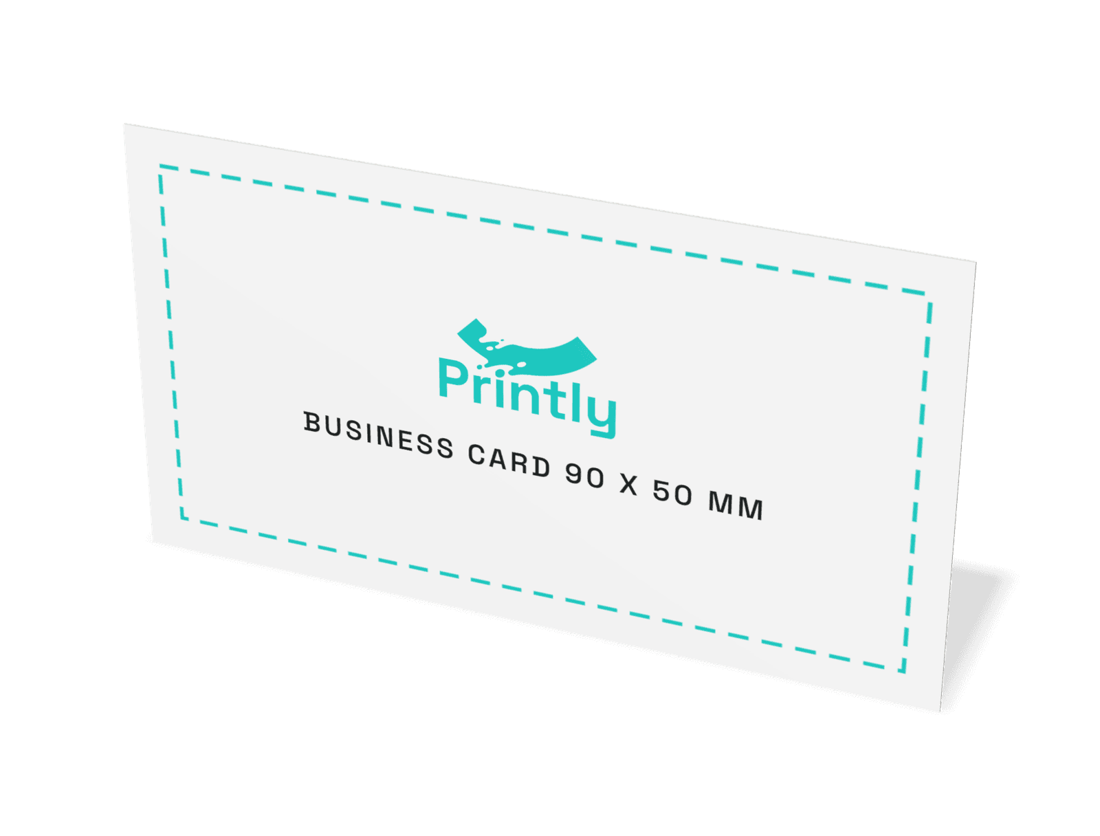 Business card 90 x 50 mm, 3B katlanmış hâli