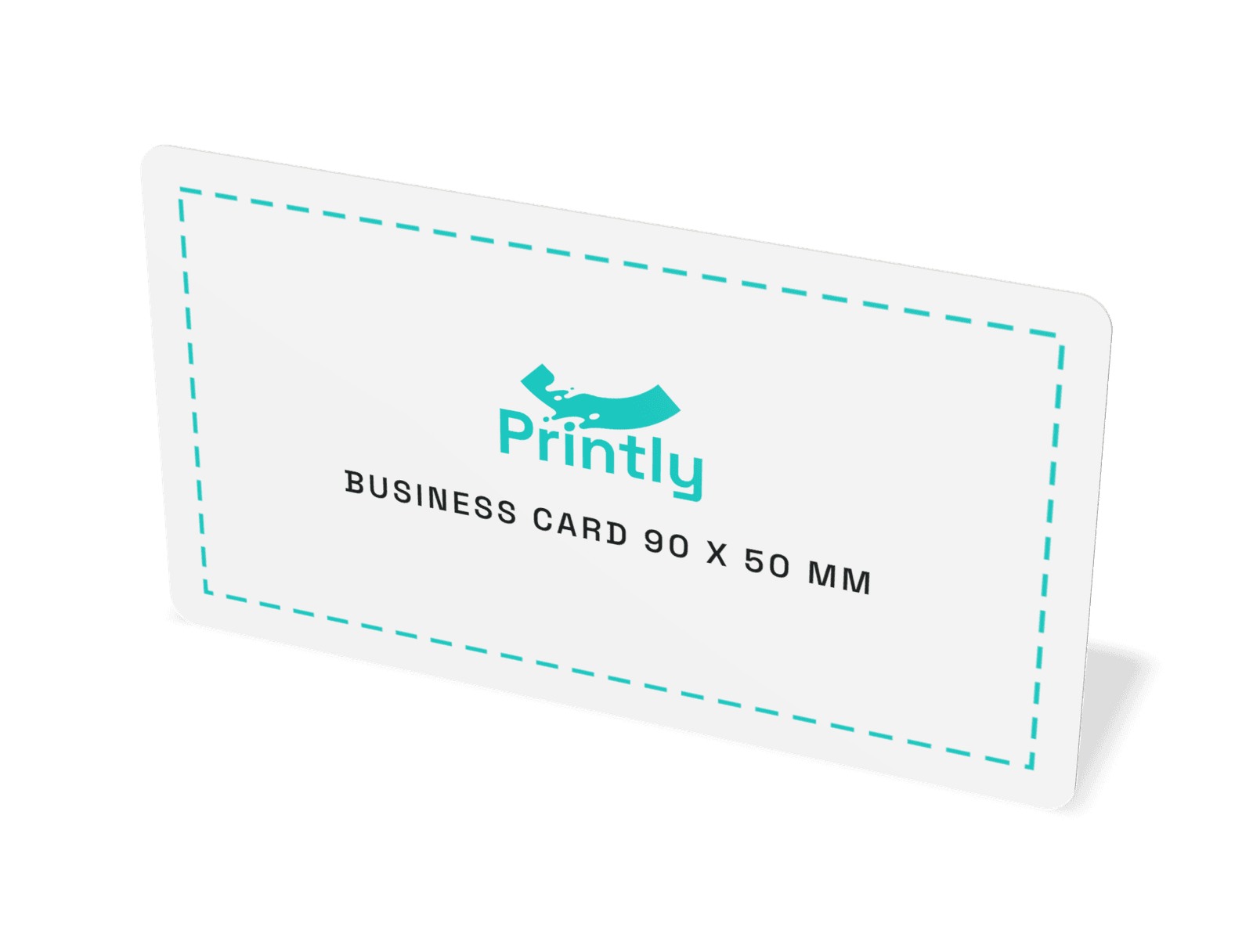 Business card 90 x 50 mm, round corners, 3B katlanmış hâli