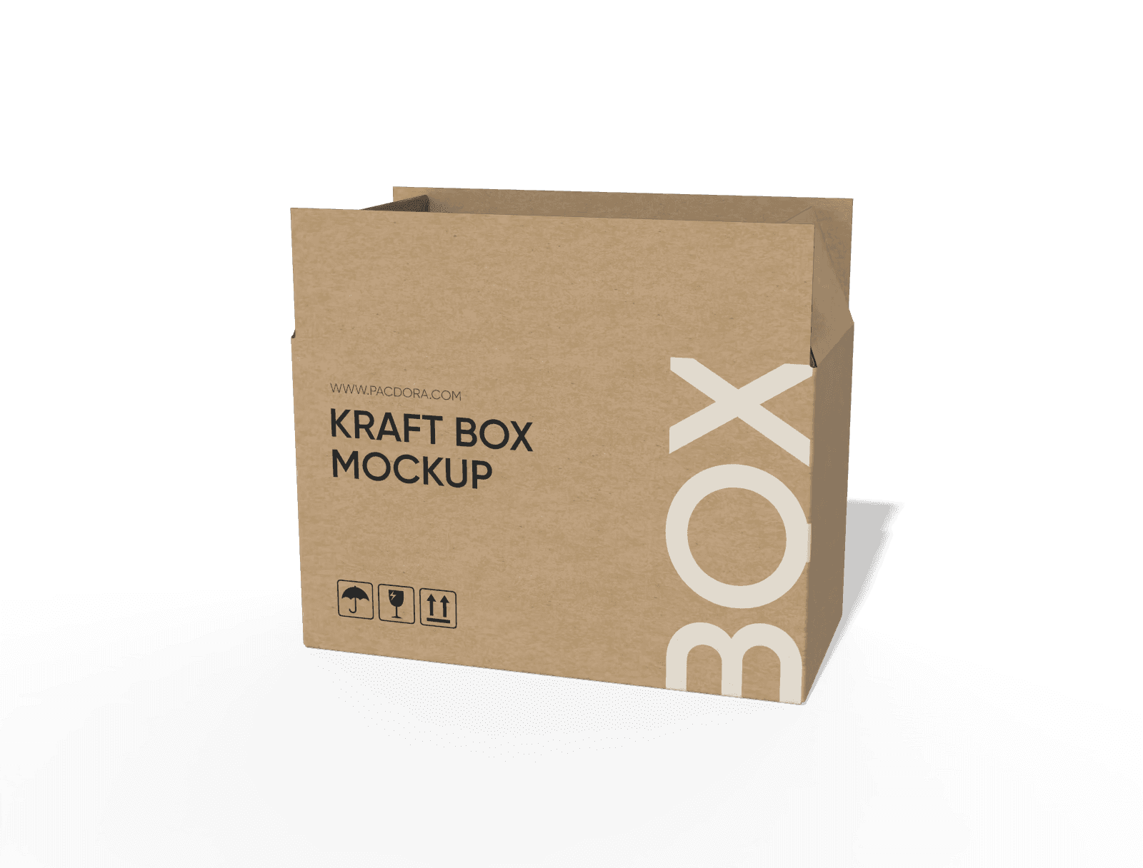 FEFCO 0225 full bottom box, 3B katlanmış hâli