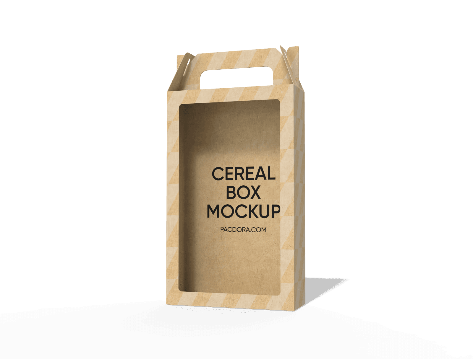 Food box with handle folded in 3D