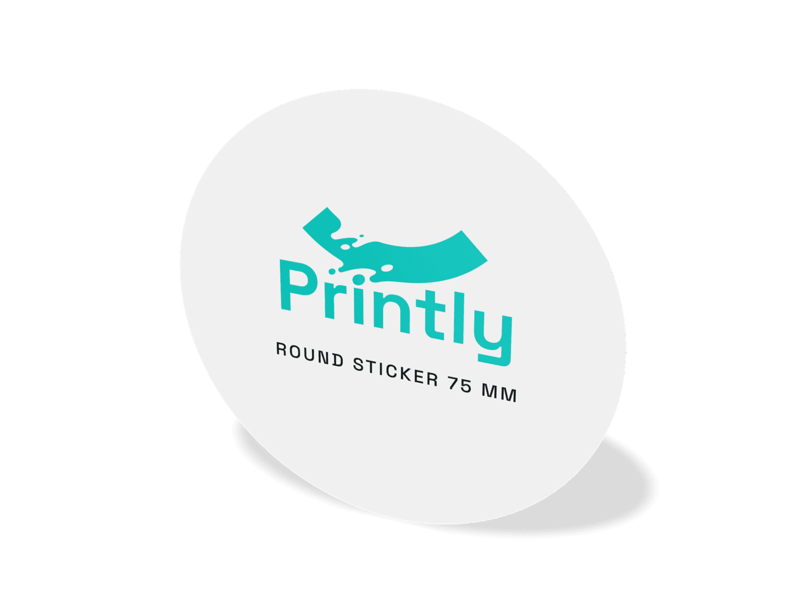 Round sticker 75 mm