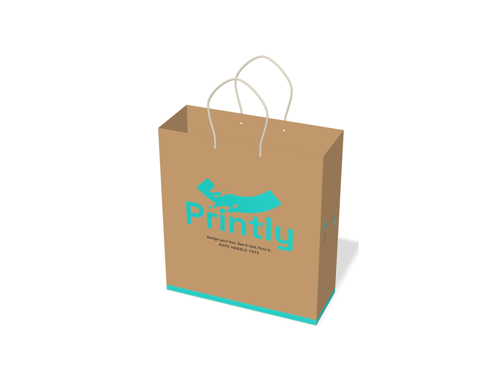 Rope handle tote, 400 x 150 x 450 mm