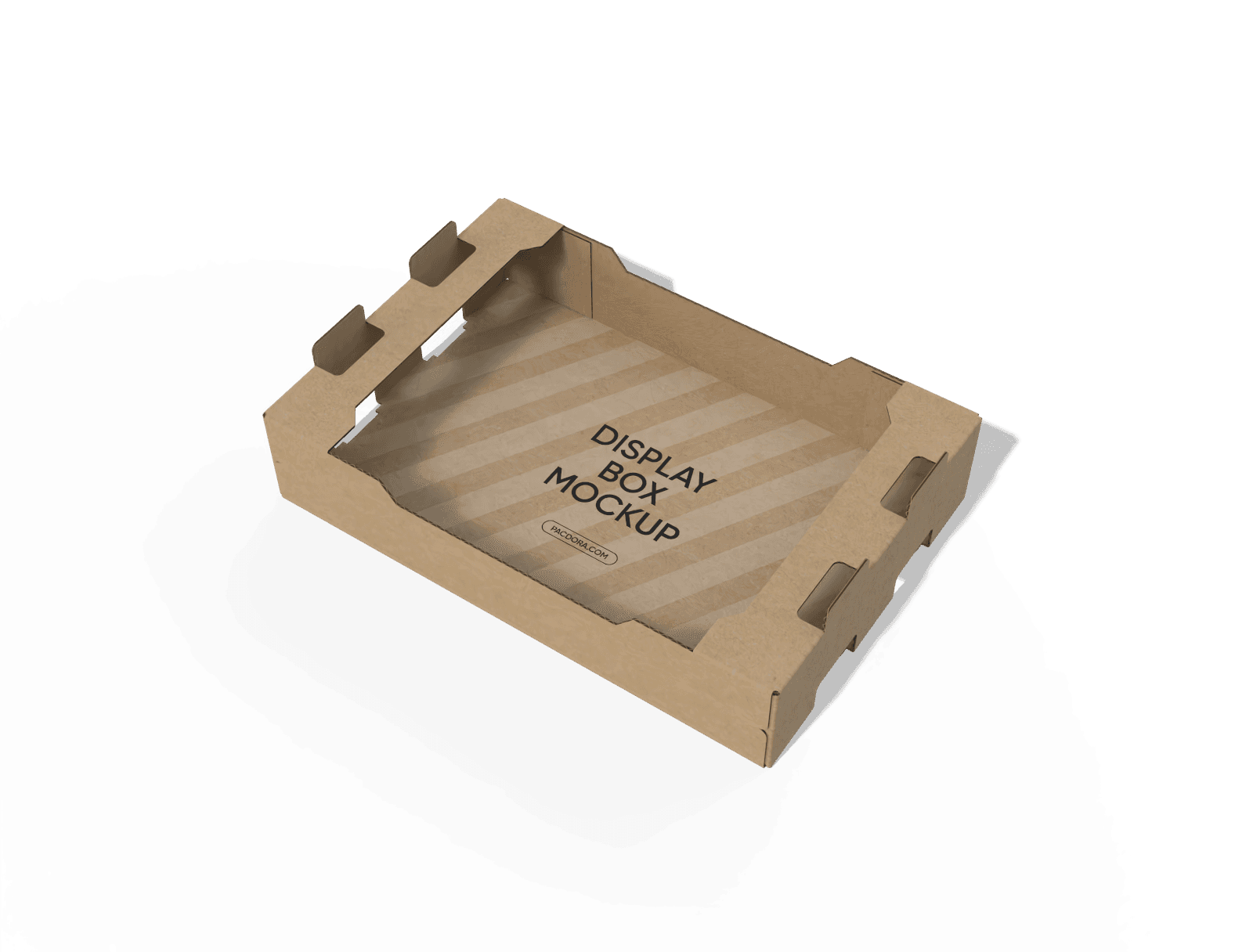 FEFCO 0436.2 Display tray box مطوية بالأبعاد الثلاثية