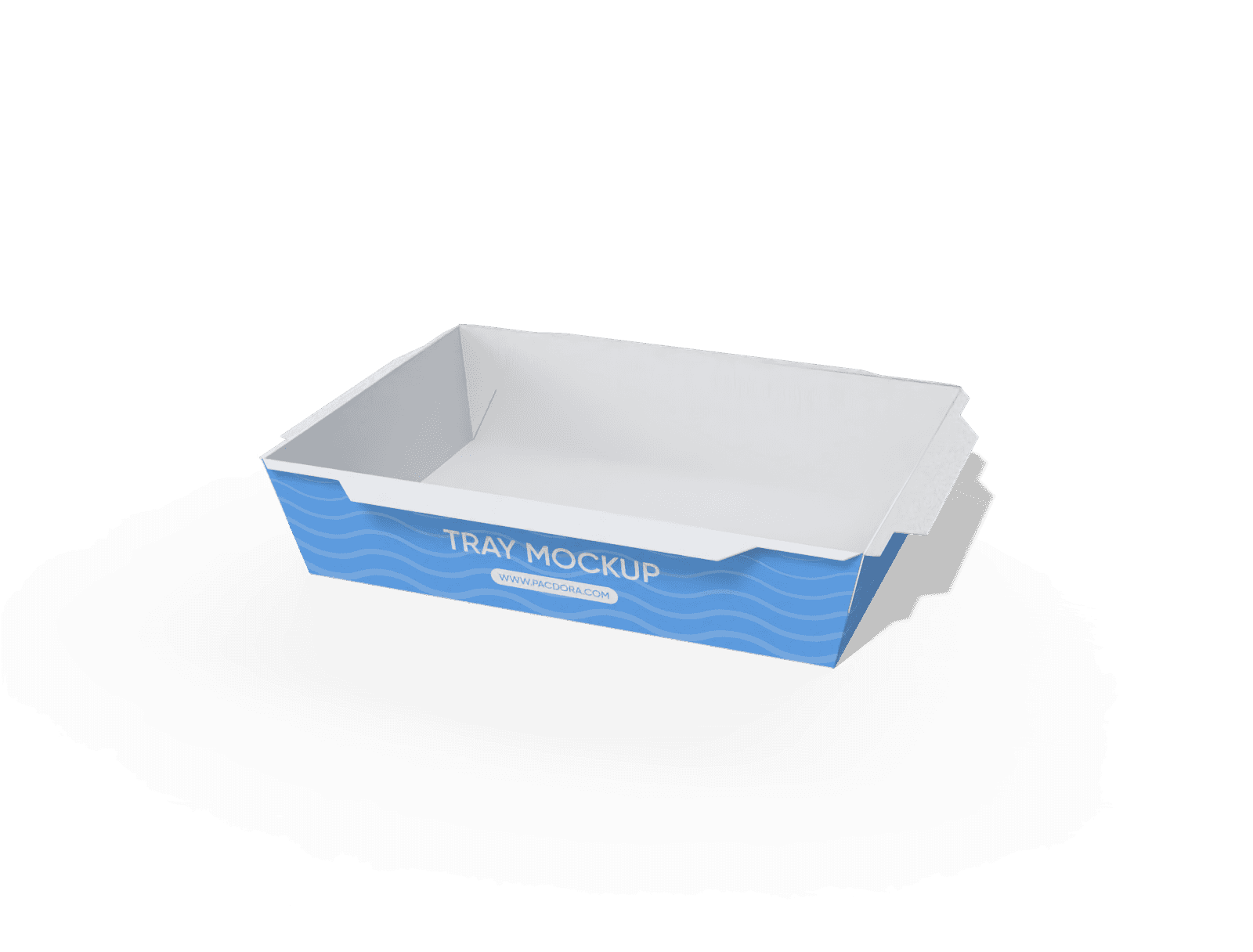 Fast food tray box, 3B katlanmış hâli