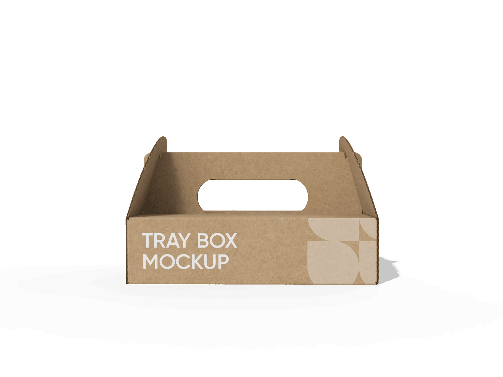 Tray paper box with handle, 3B katlanmış hâli